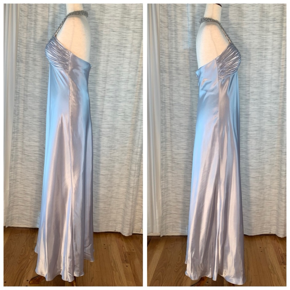 Cache Metallic Silver Halter Dress - Picture 12 of 16